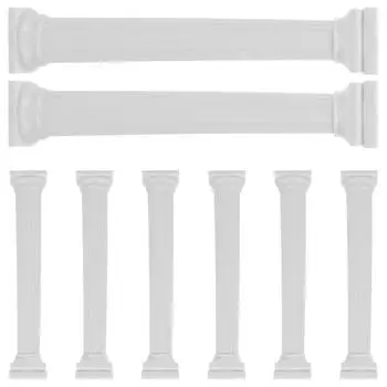 8 шт. Римская колонна подставка для торта колонна свадебные стойки опоры для штабелирования стержневой террариум комплект многоуровневый