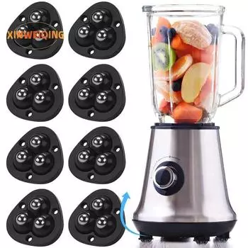 8 шт. роликовое колесо, легкое скольжение, самоклеящиеся, вращение на 360 градусов, легкое перемещение мини-колес устройства A белый