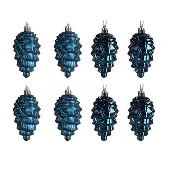 8 шт. Рождественские украшения Прочные пластиковые елочные украшения для праздничной атмосферы 8 шт. в 1 упаковке
