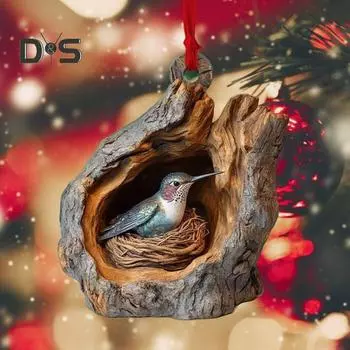 8 шт. Рождественские украшения в виде животных, 2D, плоские акриловые подвесные украшения в виде животных, декор для стен рождественской елки, подарок любителям животных 1 Set