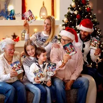 8 шт. Рождественский зажим для денег, сезонный держатель для денег, подарочная открытка с рисунком из мультфильма, держатель для денег, подвесные украшения для рождественской елки A