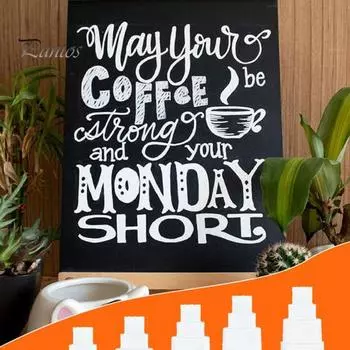 8 шт., ручка для белой доски, белые жидкие меловые маркеры, гладкие чернила для письма, белый маркер для домашней школы Sets