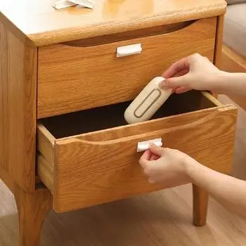 8 шт. Ручки для раздвижных дверей без перфорации Самоклеящиеся ручки для шкафов Вспомогательная ручка для ящиков белый