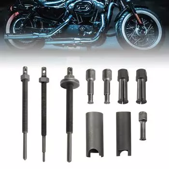 8 шт. Съемники подшипников мотоцикла 9-30 мм Набор инструментов для снятия внутренних подшипников мотоцикла чёрный
