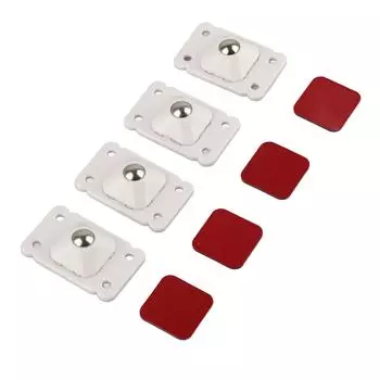 8 шт. самоклеящиеся колеса 360 градусов универсальные ролики шкивы низкий уровень шума для мусорного контейнера ящик для хранения