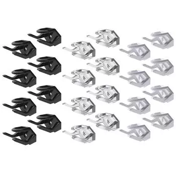 8 шт. самоклеящиеся вешалки для шляп, простой липкий настенный крючок, повседневный крючок для хранения шляп, переносная вешалка для двери шкафа для бейсболки чёрный