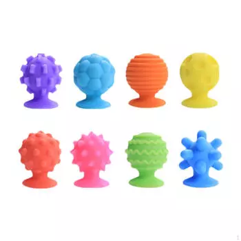 8 шт. сенсорная игрушка-фиджет, образовательная новинка, игрушки на присосках, тихие игрушки-фиджет для класса