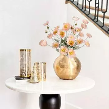 8 шт. шелковых маковых цветов, искусственные маки, искусственные цветы, маковые растения, искусственные цветы оптом для украшения дома, цветочная композиция, свадебный букет белый