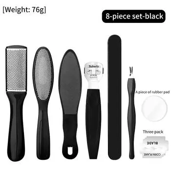 8 шт. шлифовальная машина для ног для удаления омертвевших мозолей, домашний педикюр, бритье ног, шлифовальная доска, набор инструментов для педикюра