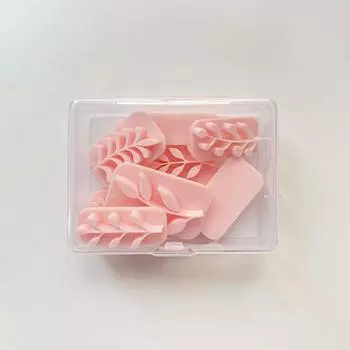 8 шт. штампы из листьев растений, формы из полимерной глины, форма для отпечатывания текстуры листьев, керамические серьги своими руками, ювелирные изделия, гончарные инструменты