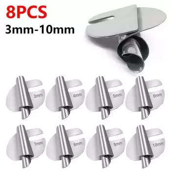 8 шт. швейная лапка из нержавеющей стали для подгибки 3 мм-10 мм универсальная прижимная лапка для швейной машины DIY Crafts инструмент для подгибки