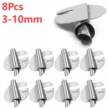 8 шт. швейная лапка из нержавеющей стали для подгибки 3 мм-10 мм универсальная прижимная лапка для швейной машины DIY Crafts инструмент для подгибки