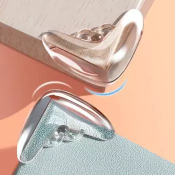 8 шт., силиконовая защита для углов, защита для детей, угловая защита стола, защита от столкновений, угловая защита 8pcs чистый