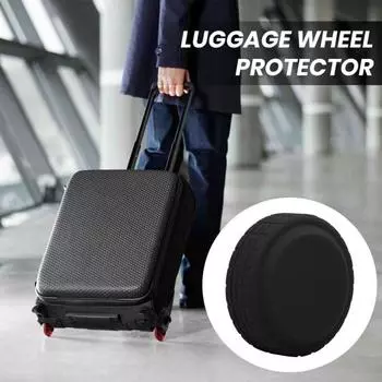 8 шт. силиконовые бесшумные чехлы на колеса багажа, мягкие гибкие износостойкие шумопоглощающие защитные чехлы на колеса чемодана оранжевый