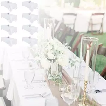 8 шт. Скатерть 60x102 дюйма, прямоугольные скатерти для 6-футовых прямоугольных столов