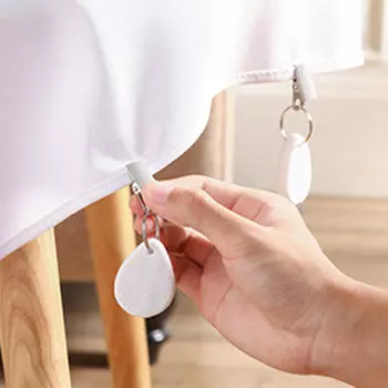 8 шт. скатерть утяжелители для скатерти металлический зажим подвеска для скатерти для пикника на открытом воздухе семейные украшения стола серый