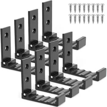 8 шт. Складной настенный крючок, невидимые крючки для халата, полотенец, одежда, алюминиевая вешалка для ванной комнаты, настенный крючок для кухни