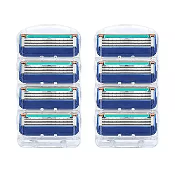 8 шт. Сменная головка для бритвы для мужчин Профессиональное безопасное лезвие для бритья 8pcs