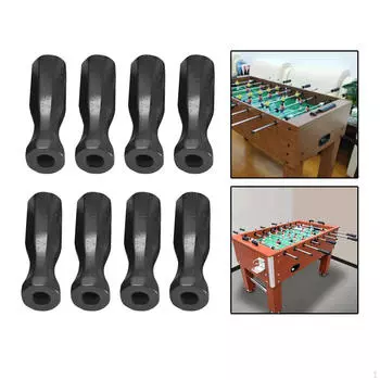 8 шт. сменные ручки для настольного футбола для детей, запасные части для запасных частей black