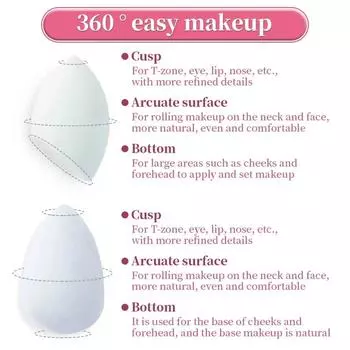 8 шт. спонж для макияжа, пуховка для пудры, сухая и влажная, комбинированная косметическая пудра, шариковая пуховка, скошенный срез, спонж для макияжа, инструменты для основы