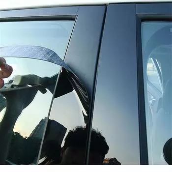 8 шт., стойки для окон автомобиля, наклейки на дверные накладки, украшение для Lincoln Navigator/Ford Expedition 2018-2022, глянцевый черный black