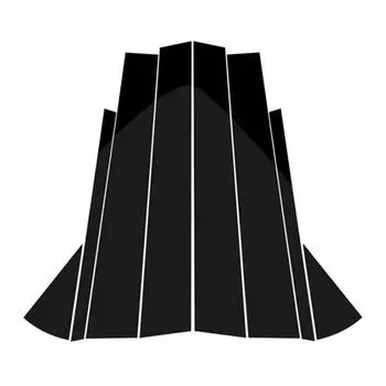 8 шт., стойки для стоек автомобиля, накладка на дверь, окно, наклейки, внешние детали для Hyundai Azera/Grandeur 2006-2011