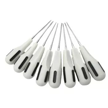 8 шт. Стоматологический элеватор из нержавеющей стали Белый Хирургический Экстракционный Апикальный Элеватор Корня Высококачественный Стоматологический Хирургический Инструмент
