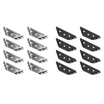8 шт. сверхпрочных холоднокатаных стальных угловых кронштейнов, деревянные полки, угловая стойка, поддерживающая мебельную фурнитуру Z