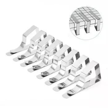 8 шт. Сверхпрочный зажим для скатерти из нержавеющей стали - стильный дизайн, идеально подходит для свадеб, семейных торжеств и пикников в саду