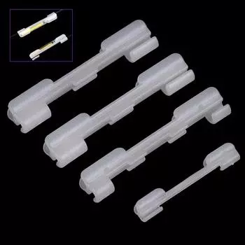 8 шт. светящийся держатель для ночной удочки, держатель для наконечника удочки, зажим для удочки, используемый на удочке для химической светящейся палочки XS