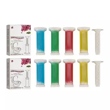 8 шт. Туалетный цветочный штамп-гель 46 мл 4 аромата Милая форма Длительный эффект Гель для чистки туалета