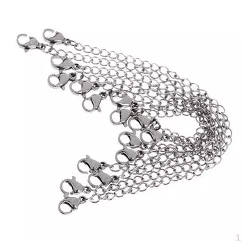 8 шт., удлинитель хвоста, поиск ювелирных изделий для ожерелья, браслета «сделай сам»