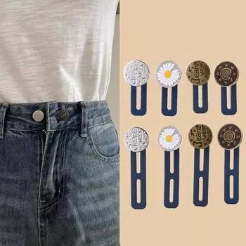 8 шт. удлинителей пуговиц для джинсов, удлинители пуговиц для брюк, удлинители талии для брюк для женщин и мужчин, мгновенный удлинитель брюк без шитья B