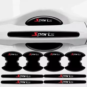 8 шт. универсальная защитная полоса для автомобильной ручки двери, украшение для автомобильной двери, защитные наклейки, внешние аксессуары