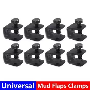 8 шт. универсальные автомобильные брызговики, крепежные черные зажимы UC, брызговики для автомобиля, авто с фланцем крыла чёрный