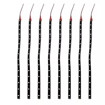 8 шт. Универсальный DC 12 В автомобильный интерьерный гибкий автомобильный декоративный светильник высокой яркости гирлянда автомобильный