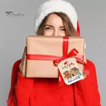 8 шт. в упаковке, рождественские держатели для денег, праздничные украшения для карточек для детей, рождественский держатель для денег, подвесной зажим для денег для украшения елки 8pcs