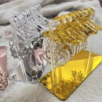 8 шт. вешалки для сережек, вешалка для ювелирных изделий, подставка для дисплея, акриловый органайзер, креативная вешалка для пальто, настольное хранилище для ювелирных изделий