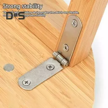 8 шт. винтовые петли, откидные петли, нержавеющие, устойчивые к коррозии, гладкие, для шкафа, столовой мебели, складные петли на 180 градусов серебряный