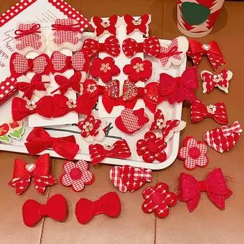 8 шт., заколка для волос в китайском стиле для детей, для женщин и девочек, кавайный бант, цветок, бабочка, милые аксессуары для волос, подарок