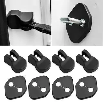 8 шт., защитная крышка для дверного замка автомобиля + защитный чехол для дверного замка для Honda Fit Jazz Accord City Odyssey Crosstour CRV Civic