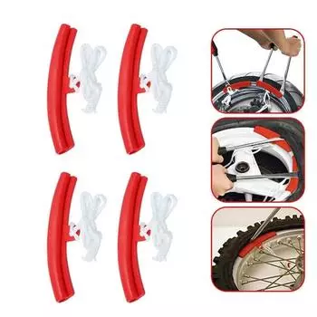 8 шт. Защитные колпачки для автомобильных колес, защитные кромки колес, гибкие защитные рукава для шин, простая установка для колес автомобилей и мотоциклов 8