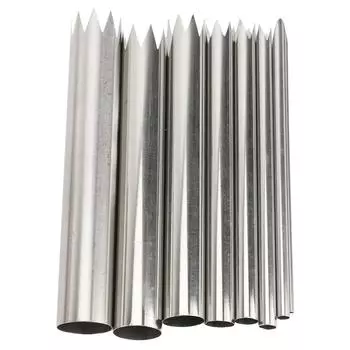 8 шт. зубчатых глиняных дыроколов из нержавеющей стали, многофункциональный резак для керамики для пробивки отверстий