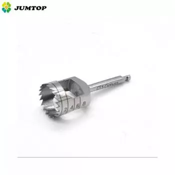 8 шт., зубной имплантат, костный трепан с бором, держатель для дезинфекции, наконечник, хирургический инструмент, дрель для имплантата 1 set серебряный