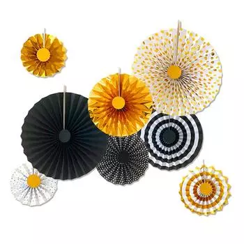 8 штук складной веер фестиваль настенное украшение круглые бумажные веера подарок на день рождения реквизит для гостиной