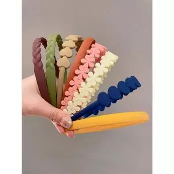 8 штук женская повязка на голову Волнистая лента зубчики Зажим для повязки на голову Женская заколка для волос Зажим для волос под давлением обычно для ежедневного использования Size fits all