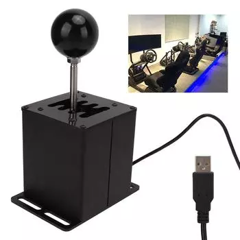 8-скоростная игра-симулятор для ПК с USB-разъемом H Датчик переключения передач для G29 G27 GT Гоночные игры для переключения передач чёрный