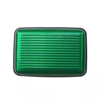 8 слотов RFID держатель для кредитных карт протектор алюминиевый металлический кошелек для кредитных карт держатель для визитных карточек для мужчин и женщин Подарочная коробка красный