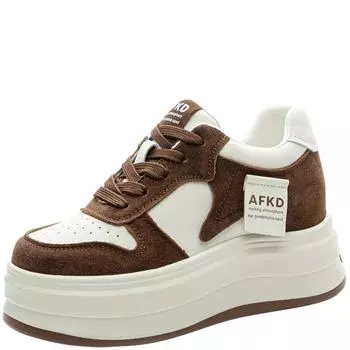 8 см 10 см новые натуральная кожа вулканизированные лоферы весна осень платформа вулканизированные высокие удобные массивные кроссовки женские туфли 33