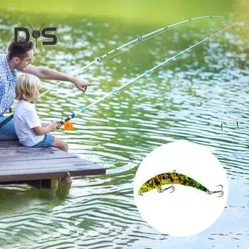 8 см/5,5 г изогнутая рыболовная приманка для ловли на поверхностную воду с тройным крючком для дальнего заброса, плавающая искусственная твердая приманка, аксессуары для рыбалки в соленой воде и пресной воде B